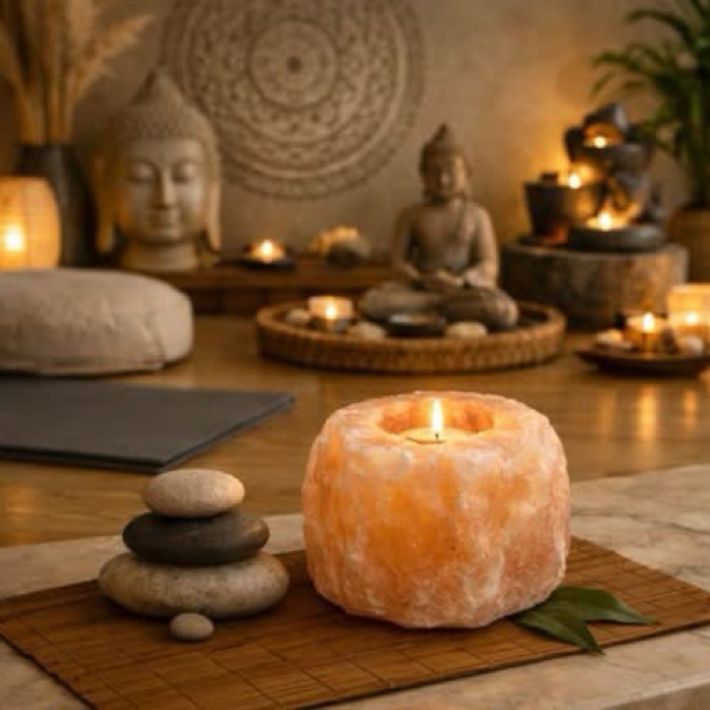 New - Himalayan Salt Candleholder